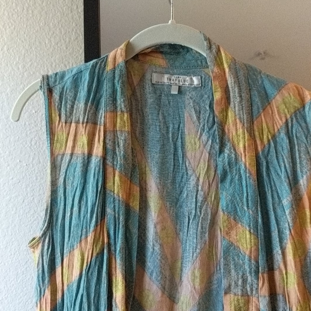 Zara Sleeveless Patterned Vest